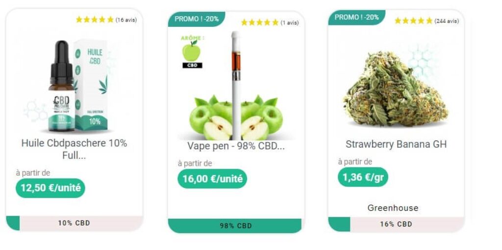 produits CBD Pas Chère